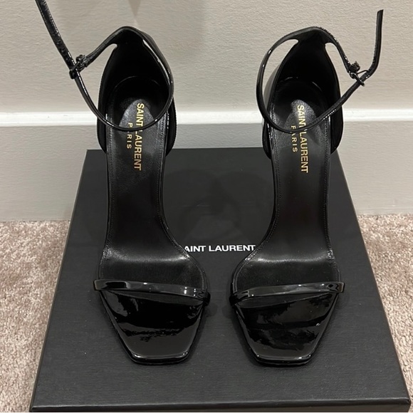 Like New Authentic Saint Laurent Black and Gold Heels! - Picture 1 of 6